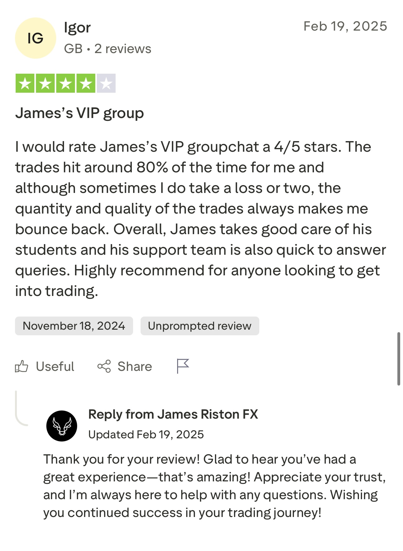 Trustpilot Review 7